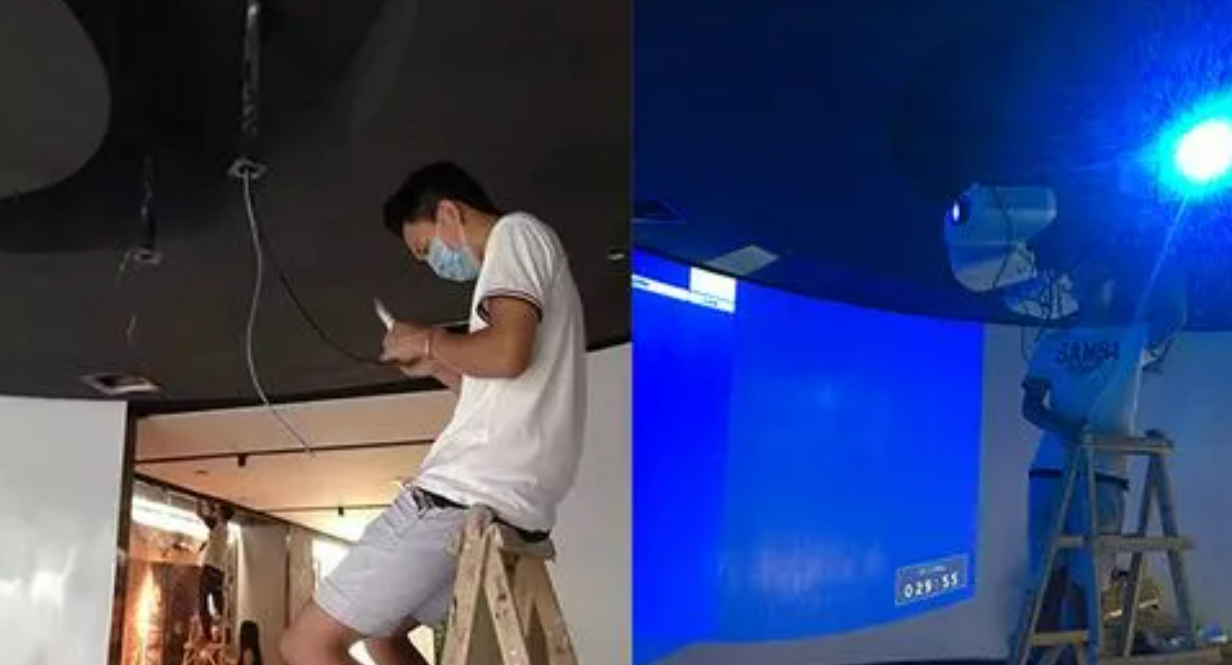 北京弱电系统工程中投影机怎么确定安装距离？MG电玩北京监控安装工程公司提供专业调